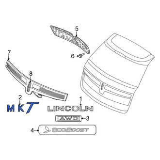 Lincoln OE - Rear Hatch Emblem