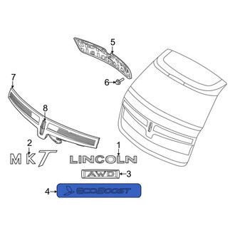 Lincoln OE - Rear Hatch Emblem