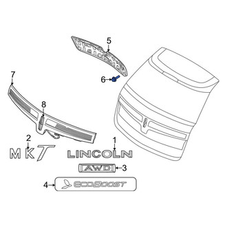 Lincoln OE - Floor Pan Splash Shield Screw