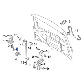 Lincoln OE - Liftgate Lock Striker Plate Screw