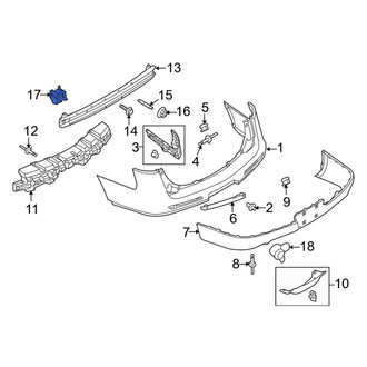 Lincoln OE - Left Bumper Impact Bar Bracket