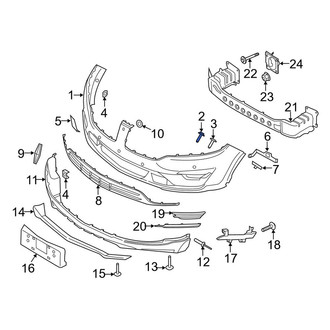 Lincoln OE - Lower Radiator Support Tie Bar Bolt