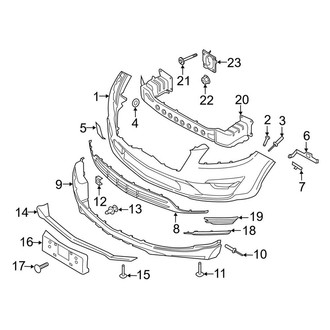 Lincoln OE - Front Bumper & Grille - Bumper & Components
