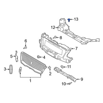 Lincoln OE - Radiator Support Splash Shield Rivet