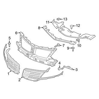 Lincoln OE - Front Bumper & Grille - Grille & Components