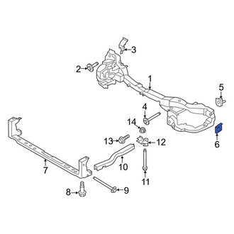 Lincoln OE - Upper Radiator Support Tie Bar Nut