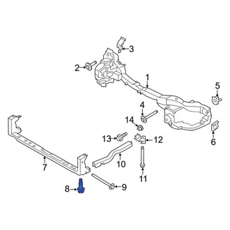 Lincoln OE - Lower Radiator Support Panel Reinforcement Screw