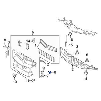 Lincoln OE - Upper Trunk Trim Panel Clip