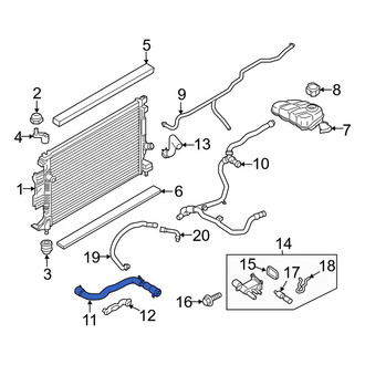 Lincoln OE - Upper Radiator Coolant Hose