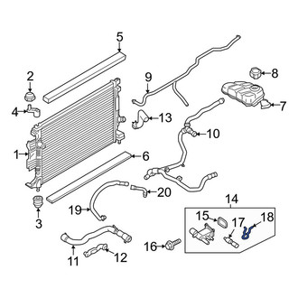 Lincoln OE - Engine Coolant Temperature Sensor C-Clip