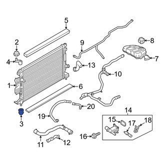 Lincoln OE - Lower Radiator Insulator