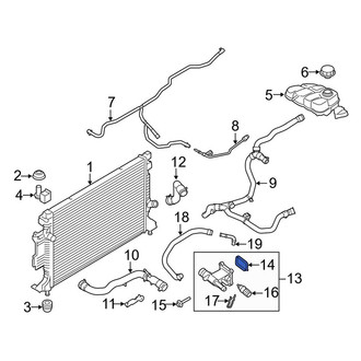 Lincoln OE - Cooling System Bypass Line Adapter Gasket