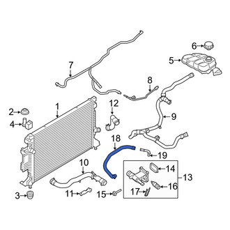 Lincoln OE - Engine Coolant Bypass Hose