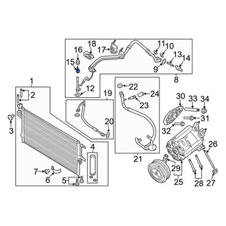 Lincoln OE - A/C Service Valve Core