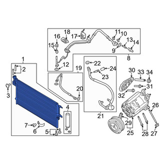 Lincoln OE - A/C Condenser