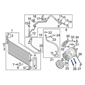 Lincoln OE - A/C Compressor Bolt