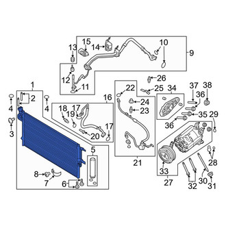 Lincoln OE - A/C Condenser