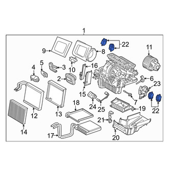 Lincoln OE - HVAC Air Adjustment Control Motor