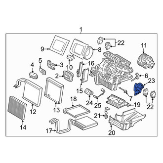 Lincoln OE - HVAC Air Adjustment Control Motor