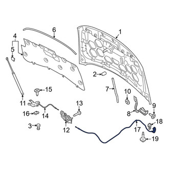 Lincoln OE - Front Hood Release Cable