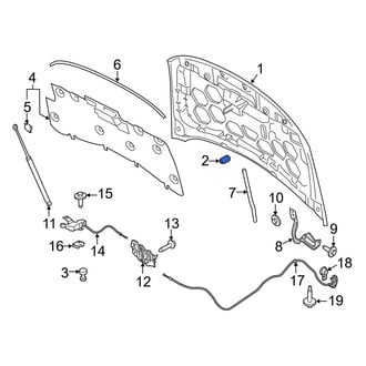 Lincoln OE - Front Hood Stop Buffer