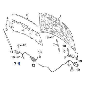 Lincoln OE - Front Hood Stop Buffer