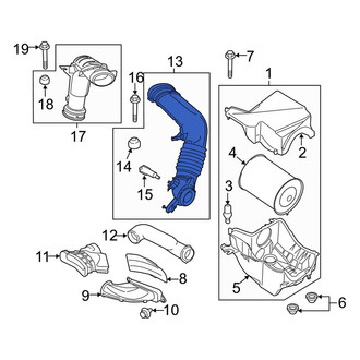 Lincoln OE - Engine Air Intake Hose
