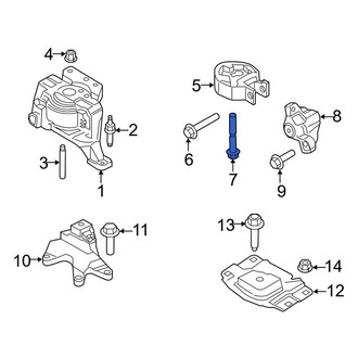 Lincoln OE - Engine Torque Strut Mount Bolt
