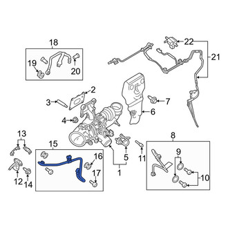 Lincoln OE - Turbocharger Coolant Line