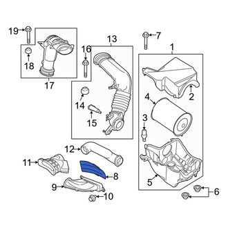 Lincoln OE - Engine Air Intake Hose
