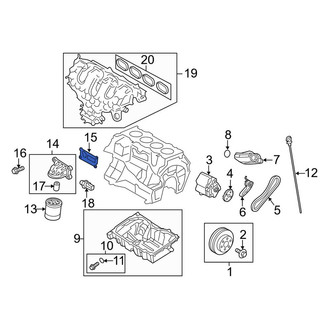 Lincoln OE - Engine Oil Filter Adapter Gasket