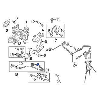 Lincoln OE - Outer Turbocharger Coolant Line Gasket