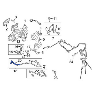 Lincoln OE - Turbocharger Coolant Line