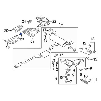 Lincoln OE - Front Rearward Floor Pan Heat Shield