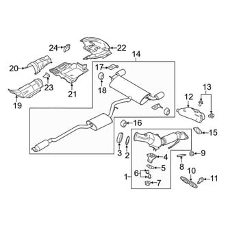 Lincoln OE - Exhaust System - Exhaust Components (2.0L)