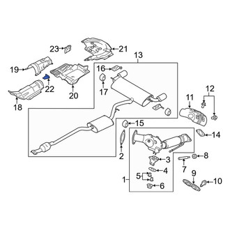 Lincoln OE - Center Floor Pan Heat Shield