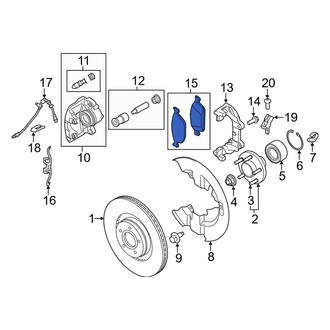 Lincoln OE - Front Disc Brake Pad Set