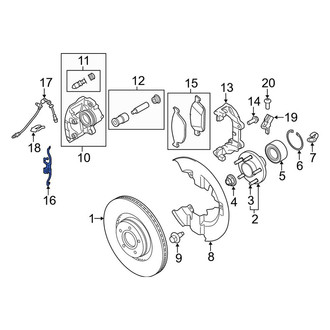 Lincoln OE - Front Disc Brake Anti-Rattle Clip