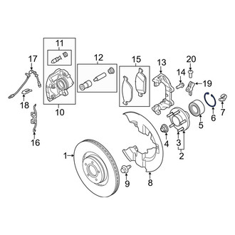 Lincoln OE - Wheel Bearing Lock Ring