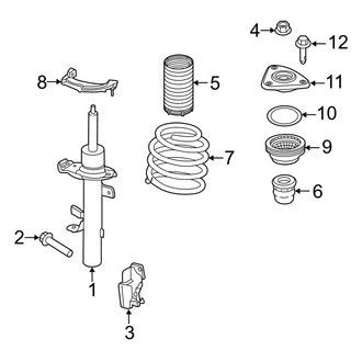Lincoln OE - Front Suspension - Struts & Components (W/O Electronic Strut)