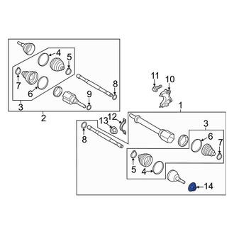 Lincoln OE - CV Joint Nut