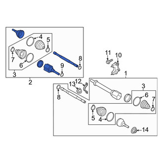 Lincoln OE - Front Left CV Axle Assembly