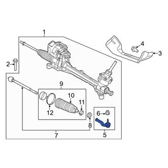Lincoln OE - Left Outer Steering Tie Rod End