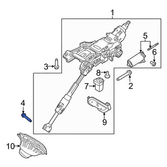 Lincoln OE - Lower Steering Column Bolt