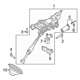 Lincoln OE - Steering Column Assembly (With Power Tilt)