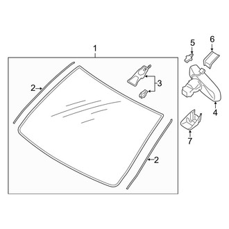 Lincoln OE - Windshield - Glass