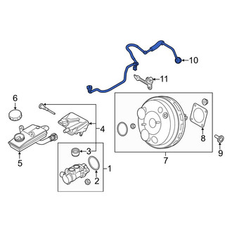 Lincoln OE - Brake Vacuum Hose