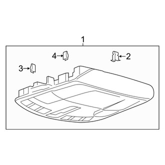 Lincoln OE - Overhead Console (W/O Panoramic Roof)