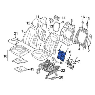 Lincoln OE - Front Left Seat Lumbar Support Cushion