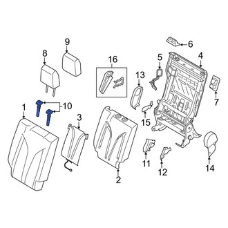 Lincoln OE - Rear Right Headrest Guide